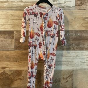 Posh Peanut Firefighter Ruffled Footie